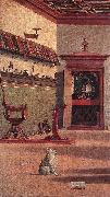 CARPACCIO, Vittore Vision of St Augustin (detail) fdg France oil painting artist